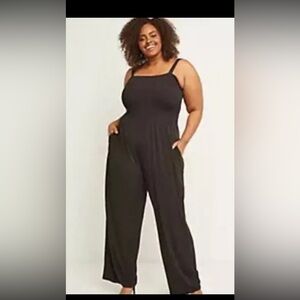 Lane Bryant smocked cami wide leg jumpsuit size 18/20 NWT